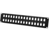 Panneau de brassage 19" 2U 32 ports UTP keystone