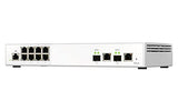 QNAP QSW-M2108-2C 8 port 2.5Gbps 2 port 10Gbps SFP+/ NBASE-T Combo web managed switch