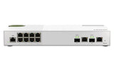 QNAP QSW-M2108-2C 8 port 2.5Gbps 2 port 10Gbps SFP+/ NBASE-T Combo web managed switch