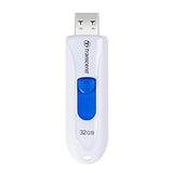 TRANSCEND 32Go Clé USB USB 3.1 Gen 1 Sans Capuchon - Blanc