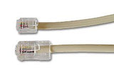 Cordon téléphonique RJ11 / RJ45 blanc - 5 m