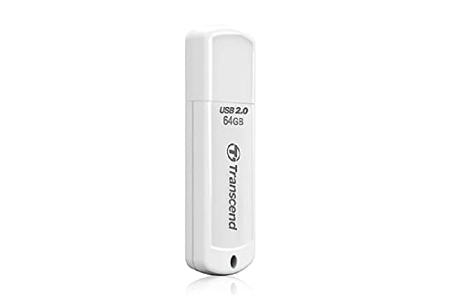 TRANSCEND Cle USB 2.0 JetFlash 370 - 64Go Blanc