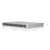 Ubiquiti Networks UniFi USW-48-POE commutateur réseau Géré L2 Gigabit Ethernet (10/100/1000) Connexion Ethernet, supportant l'alimentation via ce port (PoE) 1U