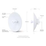 Ubiquiti PBE-5AC-GEN2-5 Networks PowerBeamAC Gen2, 5 GHz Répéteur réseau 400 Mbit/s Blanc