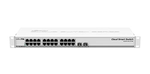 MikroTik CSS326-24G-2S+RM Switch Réseau Géré, 24x Gigabit Ethernet, 2x SFP+, PoE, 1U