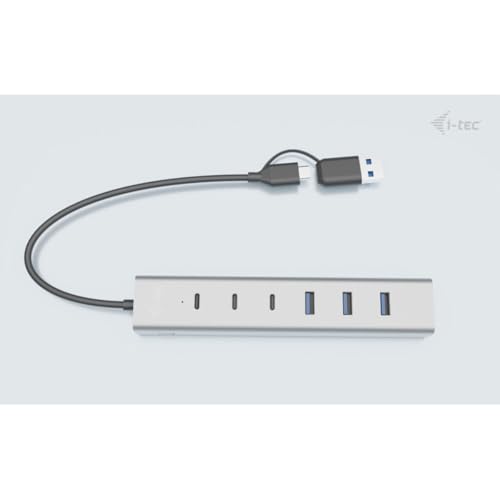 I-TEC USB-C/USB-A Charging Metal HUB 7 Port 3x USB-C 3.2 Gen. 1 4x USB-A 3.2 Gen. 1