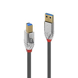 LINDY 0.5m USB 3.0 Type A/B Cable Cromo Line 5Gbit/s