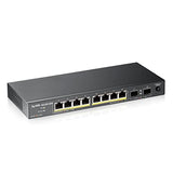 Zyxel GS1100-10HP v2 Non-géré Gigabit Ethernet (10/100/1000) Connexion Ethernet, supportant l'alimentation via ce port (PoE) Noir