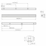 VOGEL S Tube PUC 2715 noir 150 cm