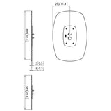 VOGEL S Embase sol PFF7040 à poser, écran dos à dos, mono tube