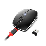 CHERRY Souris MW 8C ADVANCED sans fil USB & Bluetooth noire/argent rechargeable