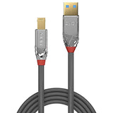LINDY 2m USB 3.0 Type A/B Cable Cromo Line 5Gbit/s