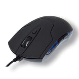 MCL Souris USB optique 1600 DPI ergonomique pour droitier - Noire