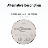 ANSMANN Piles lithium 5020072 CR1620 blister de 1