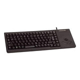 CHERRY Clavier miniature + trackball EU USB noir