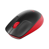 LOGITECH M190 Mouse optical 3 buttons wireless USB wireless receiver red