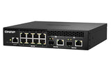 QNAP QSW-M2108R-2C 8x 2.5GbE 2x 10GbE SFP+ NBASE-T Combo web managed switch