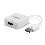 LINDY HDMI 18G to DisplayPort 1.2 Converter Connects an HDMI source to a DisplayPort display