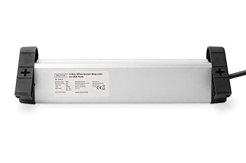 Digitus Bloc 4 prises de bureau avec 2 raccords USB