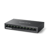 Mercusys MS110P commutateur réseau Géré Fast Ethernet (10/100) Connexion Ethernet, supportant l'alimentation via ce port (PoE) Noir