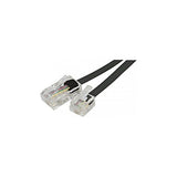 Cordon téléphonique RJ11 / RJ45 noir - 15 m