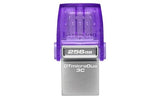KINGSTON 256Go DataTraveler microDuo 3C 200MB/s dual USB-A + USB-C