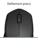 LOGITECH M280 Mouse right-handed optical 3 buttons wireless 2.4 GHz USB wireless receiver black