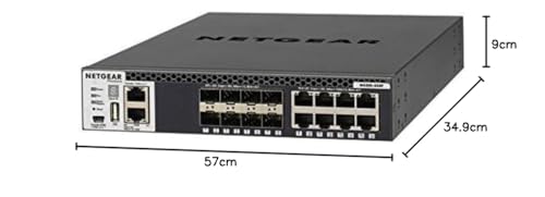 NETGEAR M4300-8X8F Géré L3 10G Ethernet (100/1000/10000) 1U Noir