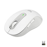 LOGITECH Signature M650 Mouse optical 5 buttons wireless Bluetooth 2.4 GHz Bolt USB receiver off-white
