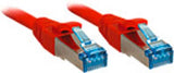 LINDY Cat.6A S/FTP LSOH Red 0.3m Patch Cable