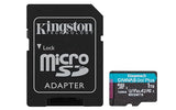 KINGSTON 1To microSDXC Canvas Go Plus Gen4 200Mo/s A2 U3 V30 Card + Adapter