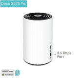 TP-Link Deco XE75 Pro (2-pack) Tri-bande (2,4 GHz / 5 GHz / 6 GHz) Wi-Fi 6E (802.11ax) Blanc 3 Interne