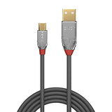LINDY 0.5m USB 2.0 Type A/Micro-B Cable Cromo Line 480Mbit/s