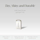 Cle USB 3.0 TRANSCEND JetFlash 710 - 64Go Gris