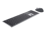DELL KM7321W clavier Souris incluse RF sans fil + Bluetooth QWERTY US International Gris, Titane