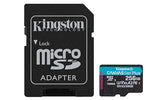KINGSTON 256GB microSDXC Canvas Go Plus 170R A2 U3 V30 Card + ADP