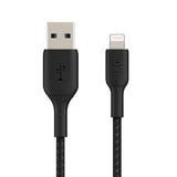 BELKIN BOOST CHARGE USB-A to Lightning Cable Braided 3M Black