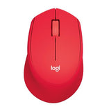 LOGITECH M330 SILENT PLUS Mouse 3 buttons wireless 2.4 GHz USB wireless receiver blue