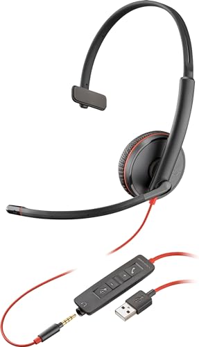 PLANTRONICS Blackwire C3215 casque USB-A+Jack -1 écouteur