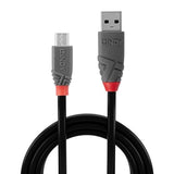 LINDY Câble USB 2.0 type A vers Micro-B Anthra Line 0.2m