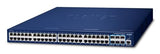 PLANET SGS-6310-48T6X commutateur réseau Géré L3 Gigabit Ethernet (10/100/1000) 1U Bleu