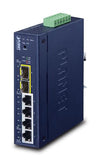 PLANET Industrial L2/L4 4-Port Géré L2/L4 Gigabit Ethernet (10/100/1000) Bleu