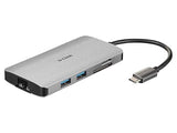 D-Link DUB-M810 station d'accueil Avec fil Thunderbolt 3 Argent