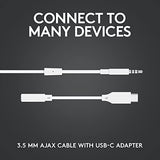 LOGITECH G G333 Earphones with mic in-ear wired 3.5 mm jack white for Oculus Quest 2 256 GB Quest 2 64 GB