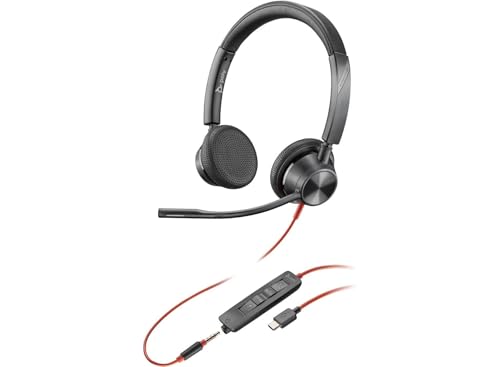 POLY Blackwire BW3325 casque USB-C/A + Jack - 2 écouteurs