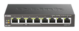 D-LINK Switch gigabit ethernet non admin 8 ports 10/100/1000Mbps dont 4 PoE