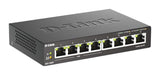 D-LINK Switch gigabit ethernet non admin 8 ports 10/100/1000Mbps dont 4 PoE