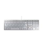 CHERRY Clavier KC 6000 SLIM FOR MAC USB argent/blanc
