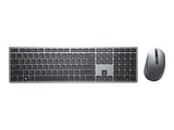 DELL KM7321W clavier Souris incluse RF sans fil + Bluetooth QWERTY US International Gris, Titane