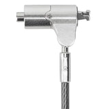 TARGUS Câble de verrouillage à clé DEFCON Compact - 1.98 m - Argent